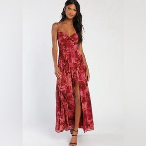 Lulus Floral Maxi Dress NWOT